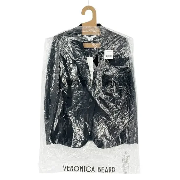 Veronica Beard Dickey Classic Tailored Blazer Jacket in Black Size 4 Small NEW - Picture 5 of 15